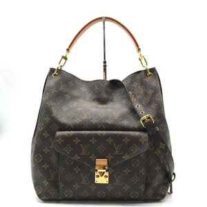 1円 美品 LOUIS VUITTON ヴィトン モノグラム メティス 2WAY ハンド ショルダー バッグ ブラウン カバン 鞄 a8204