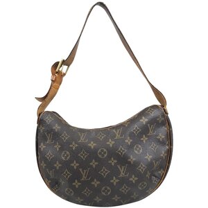 【1円～】ルイヴィトン LOUIS VUITTON バッグ ショルダーバッグ クロワッサンMM モノグラム M46828 レザー ブラウン 中古