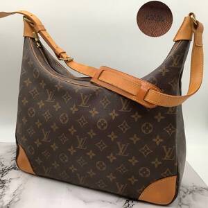 1円 美品 ルイヴィトン Louis Vuitton ブローニュ ショルダーバッグ ハンドバッグ モノグラム 肩掛け 斜め掛け ベタなし 保存袋あり