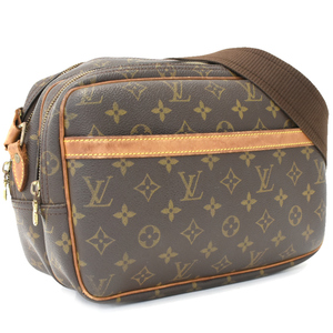 1円 ◆定価15万 LOUIS VUITTON ルイヴィトン ショルダーバッグ リポーターPM M45254 モノグラム ブラウン◆E.Cms.oR-17