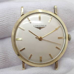1円~ LONGINES ロンジン 手巻き 腕時計 10KGF アンティーク ベルト無し 稼働品