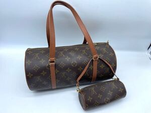 【良品】LOUIS VUITTON ルイヴィトン モノグラム　パピヨン30 M51365 ハンドバッグ　ミニボストン　ポーチ付き　廃盤　