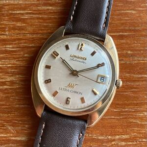 LONGINES ロンジン ウルトラクロン 10KGF 変わり文字盤 自動巻 稼働 現状品 メンズ腕時計