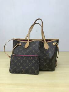 286 T-447/Louis Vuitton ルイヴィトン ネヴァーフルPM M41245 トートバッグ モノグラム 本体とポーチ シリアル違い