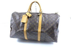 【ト静】★ LOUIS VUITTON ルイヴィトン キーポル50 ボストンバッグ M41426 モノグラムキャンバス ブラウン 中古現状販売 CO477GCG96