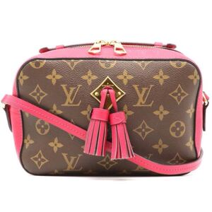 【極美品】LOUIS VUITTON ルイヴィトン モノグラム サントンジュ タッセル フリージア ショルダーバッグ レディース ピンク M43557