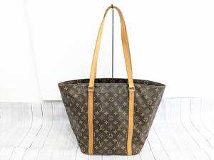 1円～【良品】LOUIS VUITTON ルイヴィトン M51108 サックショッピング MB0959 ハンドバッグ トートバッグ モノグラム レザー ブラウン
