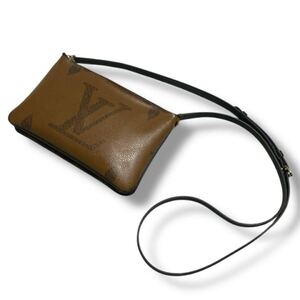 LOUIS VUITTON ルイヴィトン モノグラム ポシェットドゥーブルジップ ショルダーバッグ